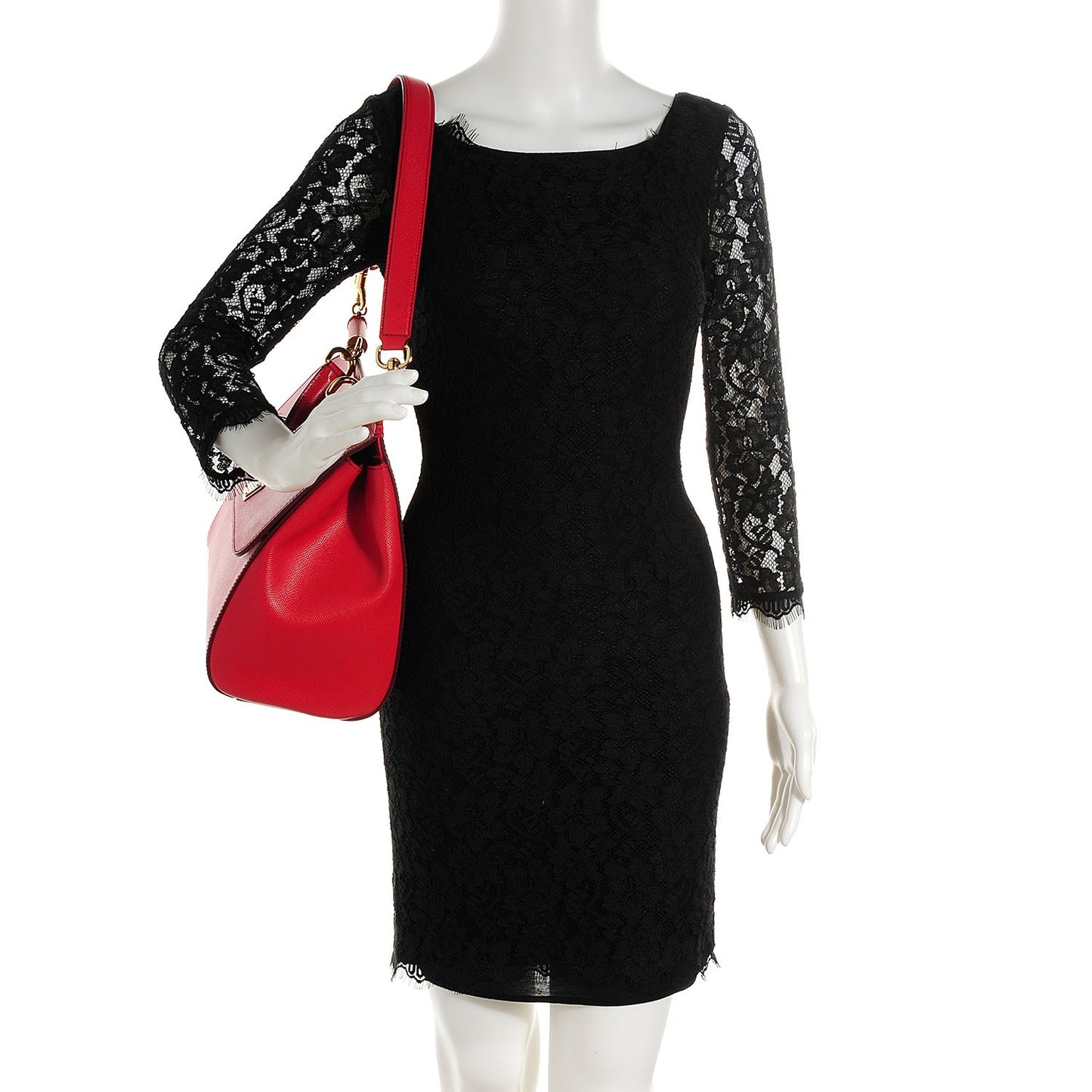 Dauphine Large Miss Sicily Satchel Red