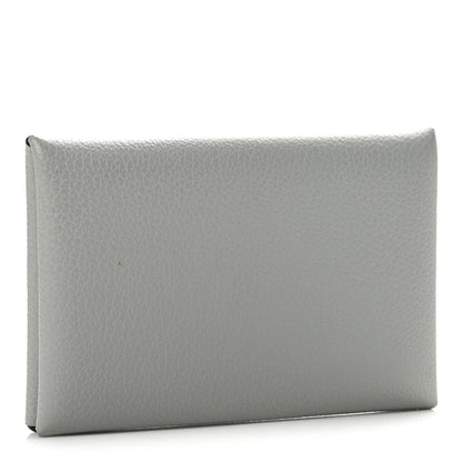Hermes Evercolor Calvi Card Case Bleu Glacier 3 of 8