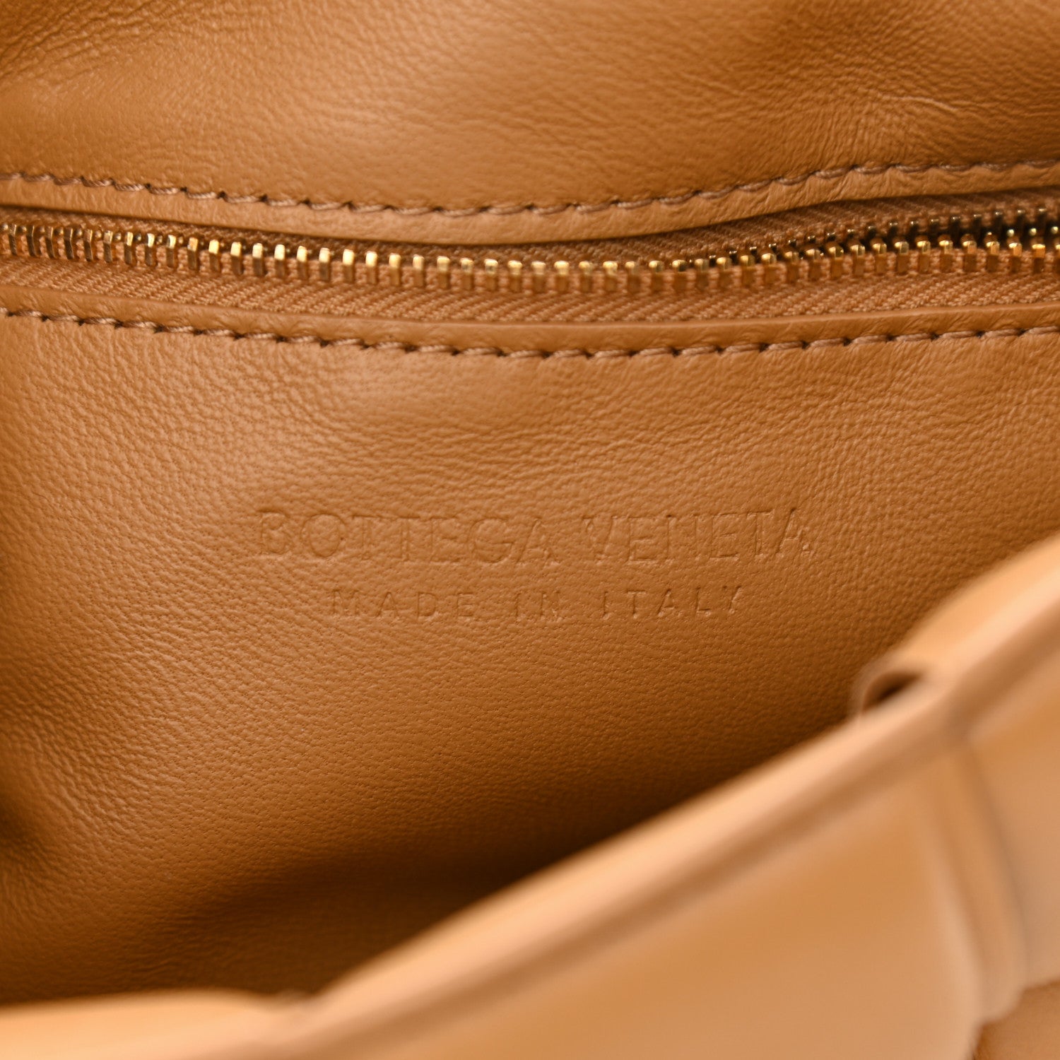 Bottega Veneta Lambskin Maxi Intreccio Padded Chain Cassette Crossbody Bag Caramel 7 of 15