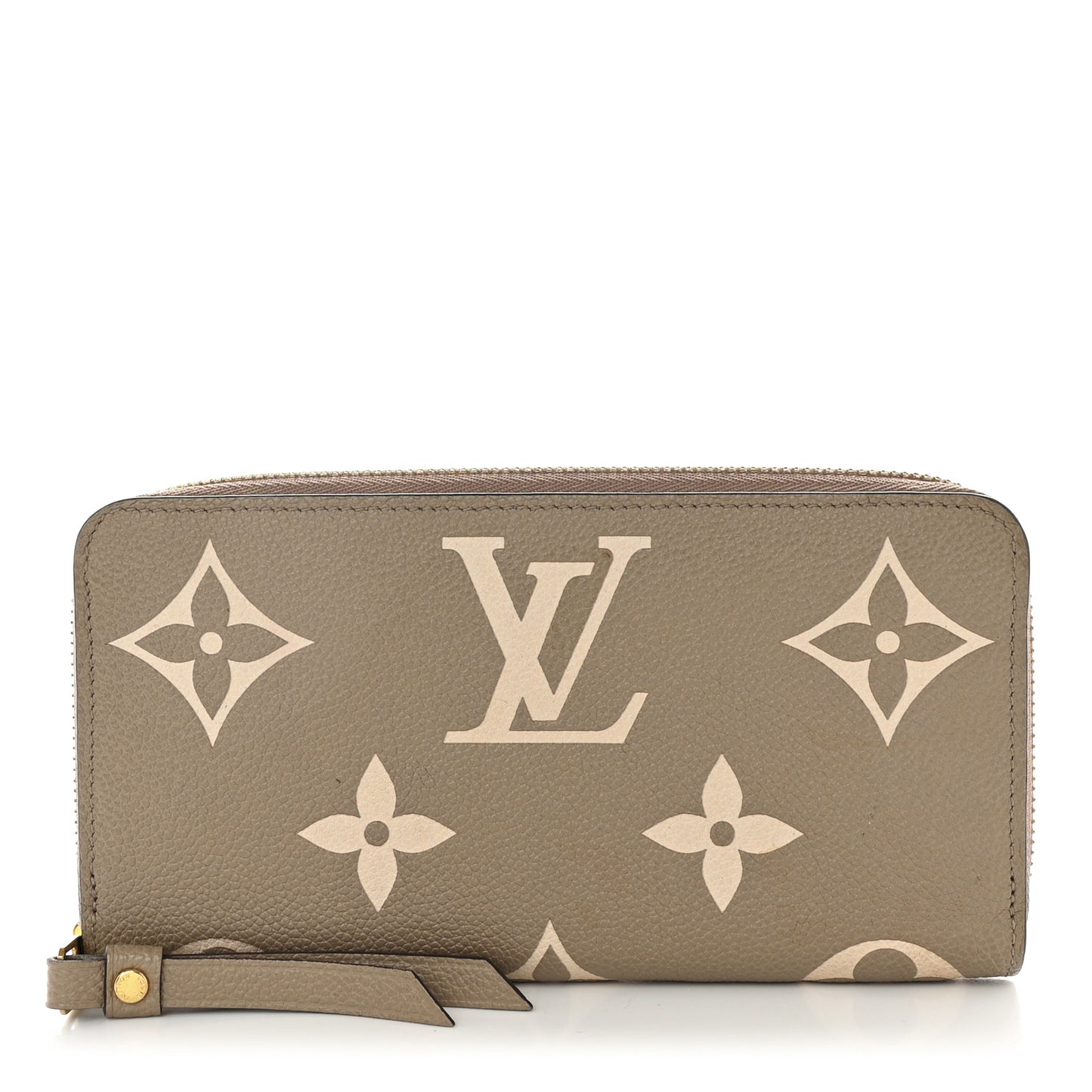 Empreinte Monogram Giant Zippy Wallet Tourterelle Creme