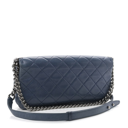 Chanel Lambskin Quilted Soft Boy Flap Blue 2 of 9