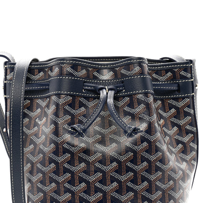 Goyard Goyardine Petit Flot Bucket Bag PM Navy 5 of 9