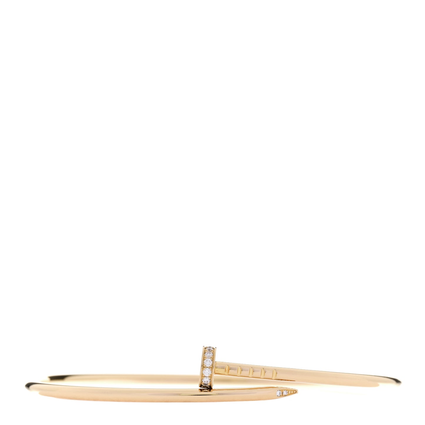 18K Yellow Gold Diamond Small Juste Un Clou Bracelet 19