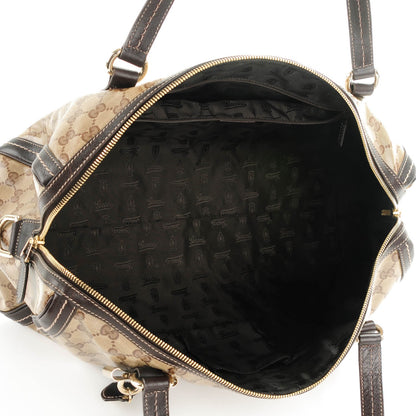 Gucci Crystal Monogram Medium Duchessa Boston Bag Brown 6 of 8