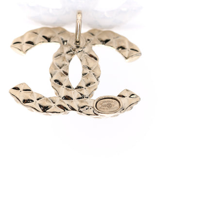 Chanel Crystal CC Earrings Gold 3 of 5
