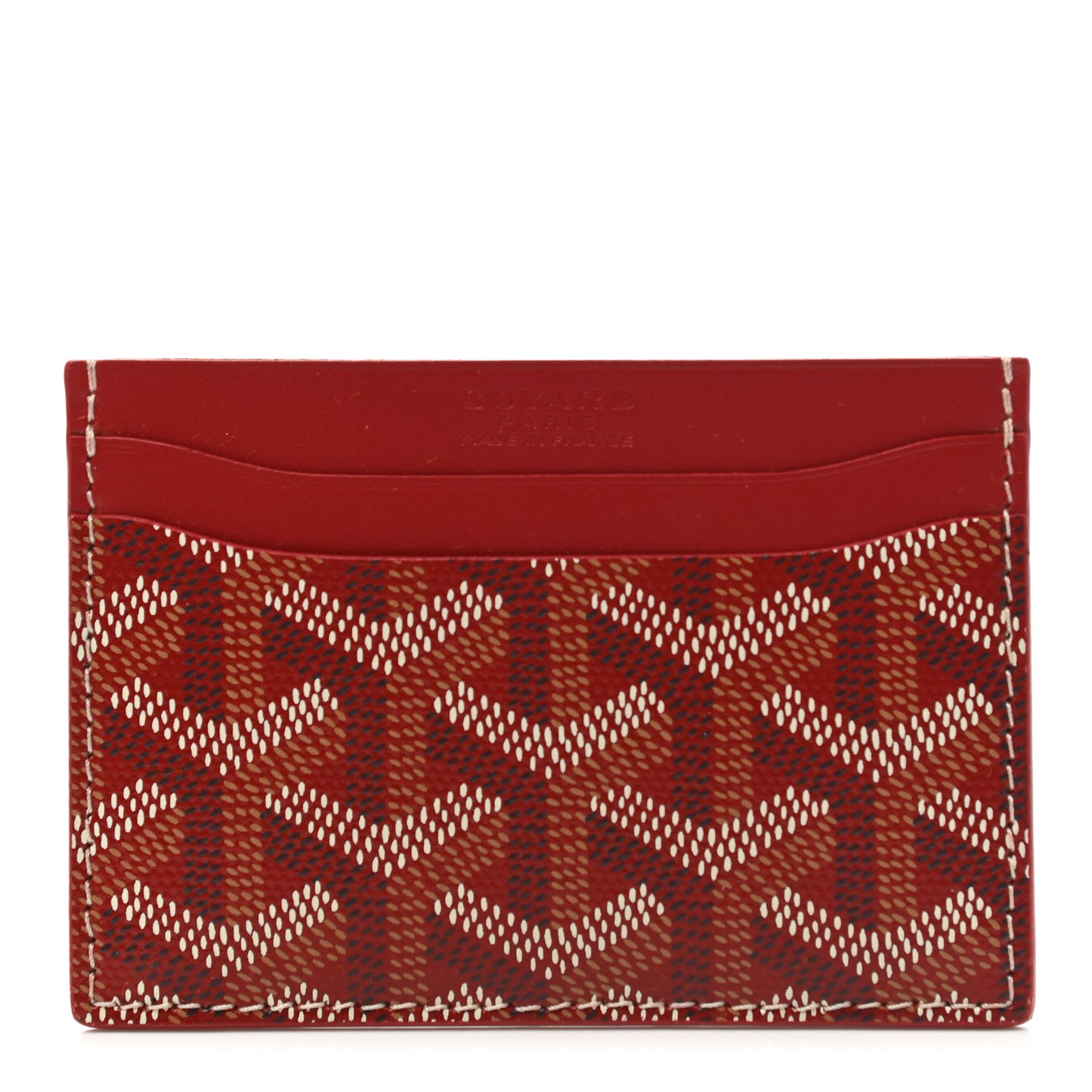 Goyardine Saint Sulpice Card Holder Red