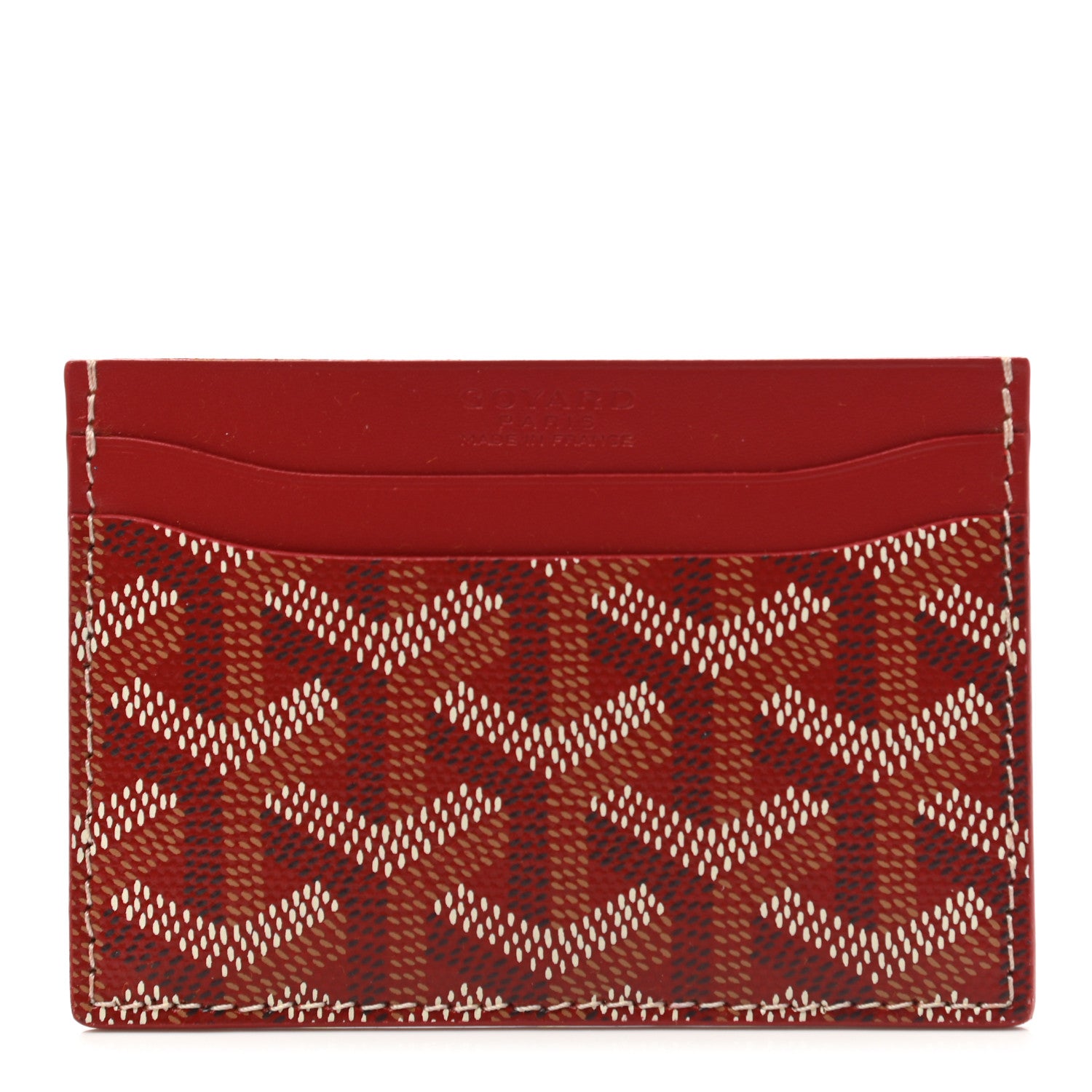 Goyard Goyardine Saint Sulpice Card Holder Red 1 of 7