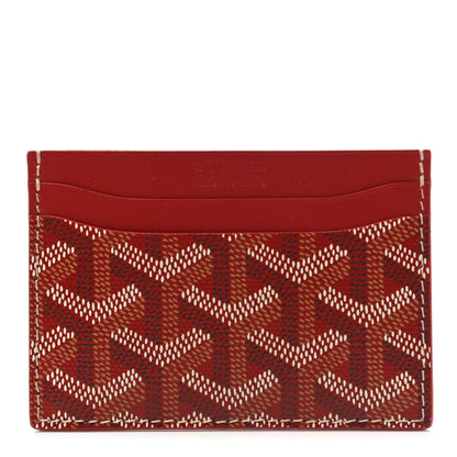 Goyard Goyardine Saint Sulpice Card Holder Red 1 of 7