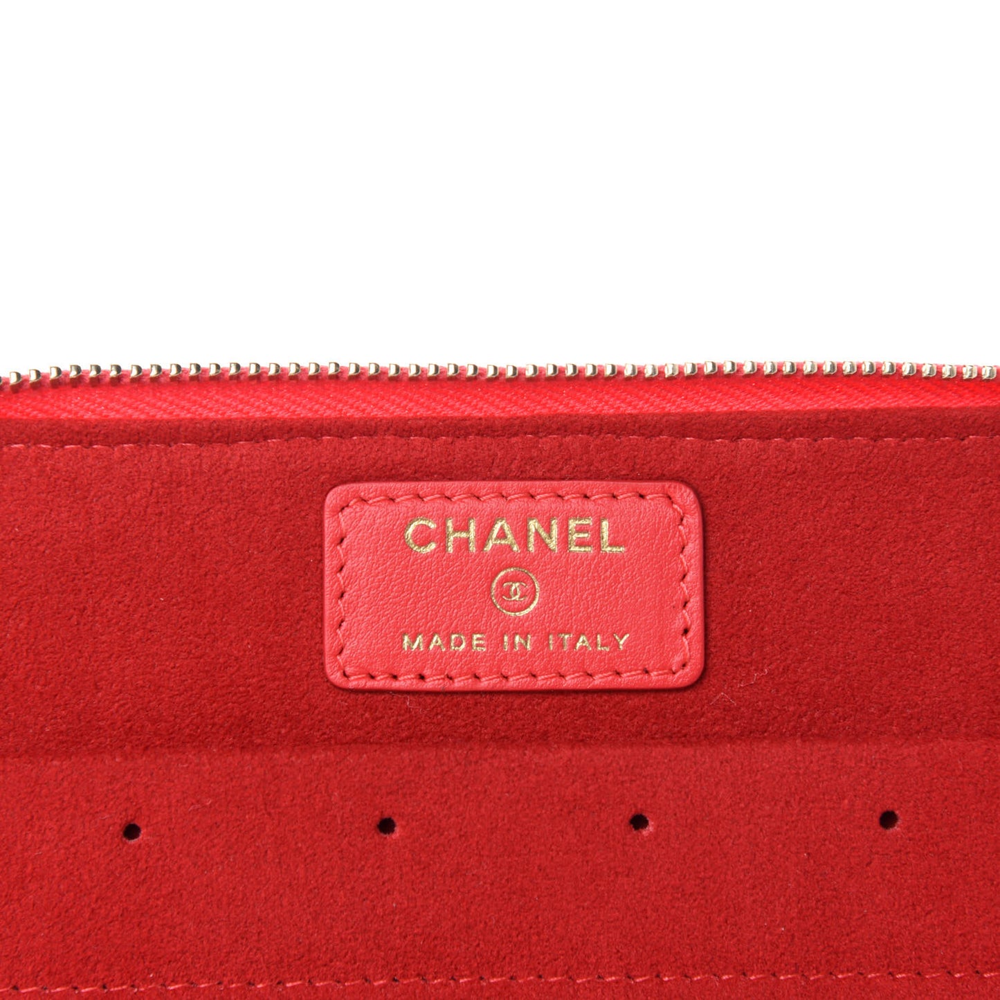 Caviar Quilted Top Handle Jewelry Case Red