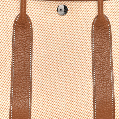 Hermes Toile Negonda Garden Party 30 TPM Ecru Orange Gold 7 of 9