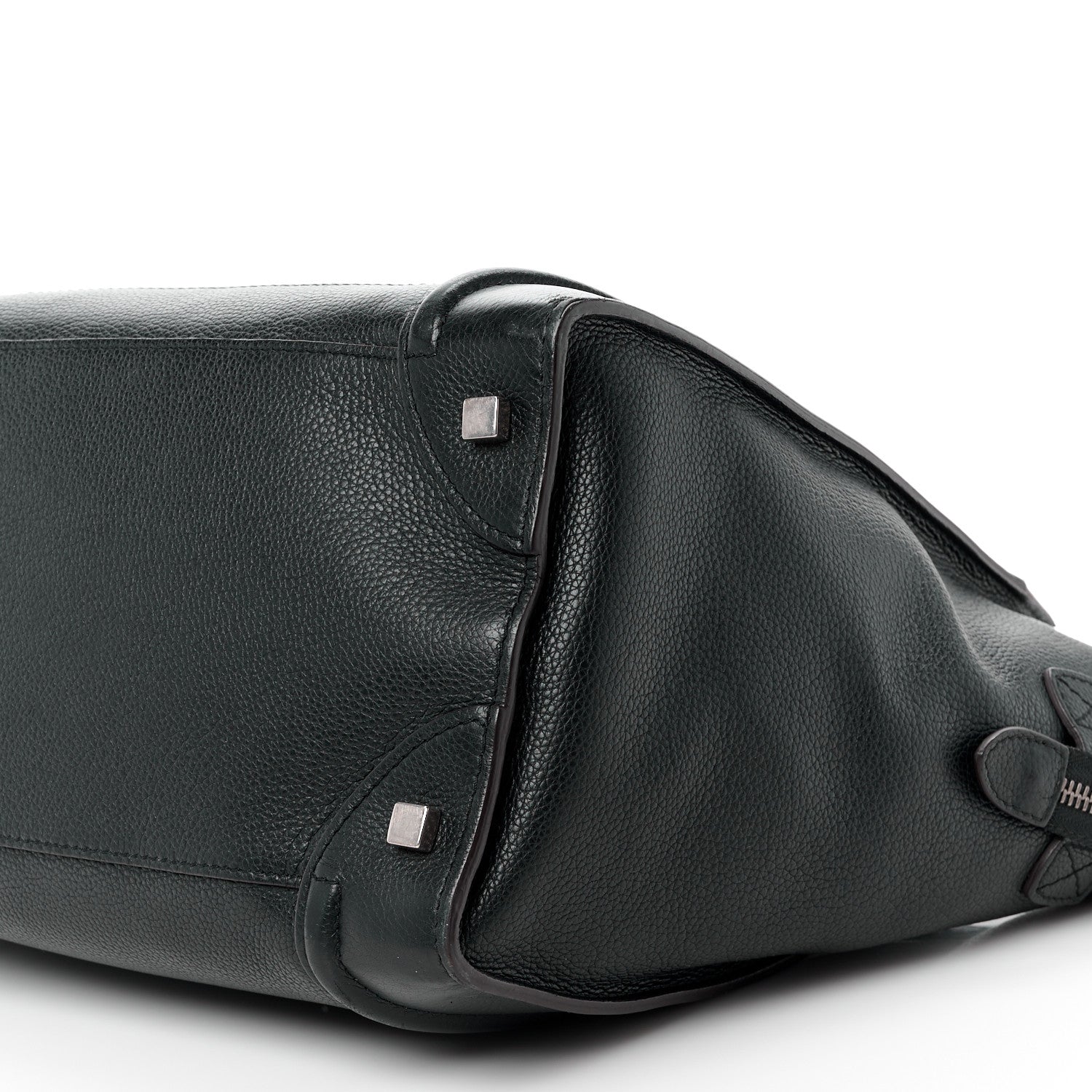 Celine Drummed Calfskin Mini Luggage Black 10 of 13