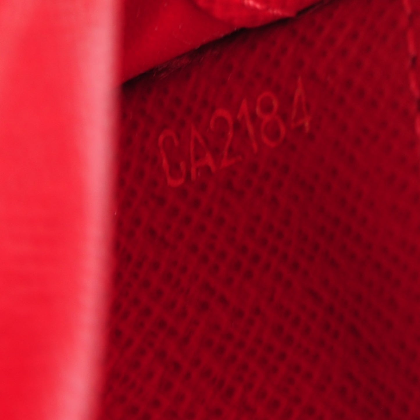 Damier Ebene Insolite Wallet Red