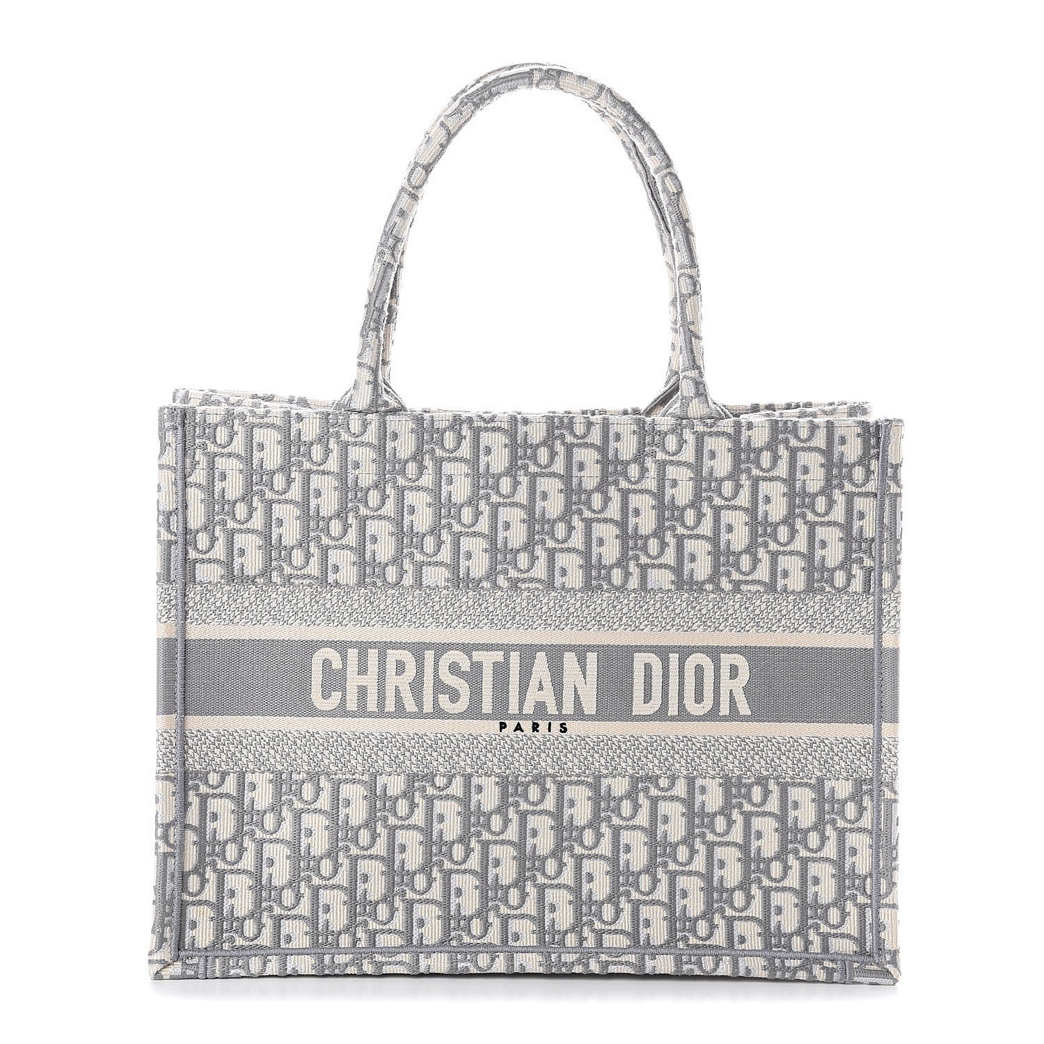 Christian Dior Oblique Medium Book Tote Grey 1 of 8