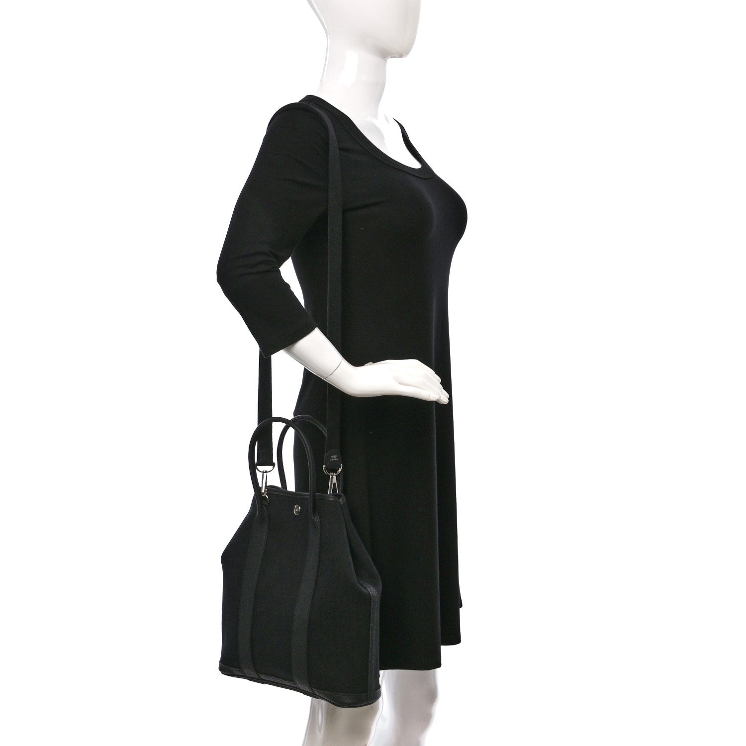 Hermes Military Toile Negonda Garden File 28 Black 2 of 9