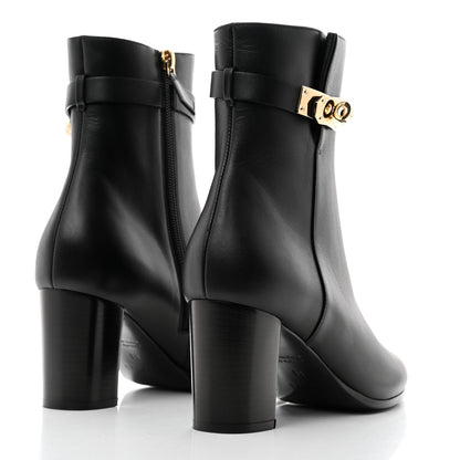 Hermes Calfskin Saint Germain Ankle Boots 38 Black 4 of 9