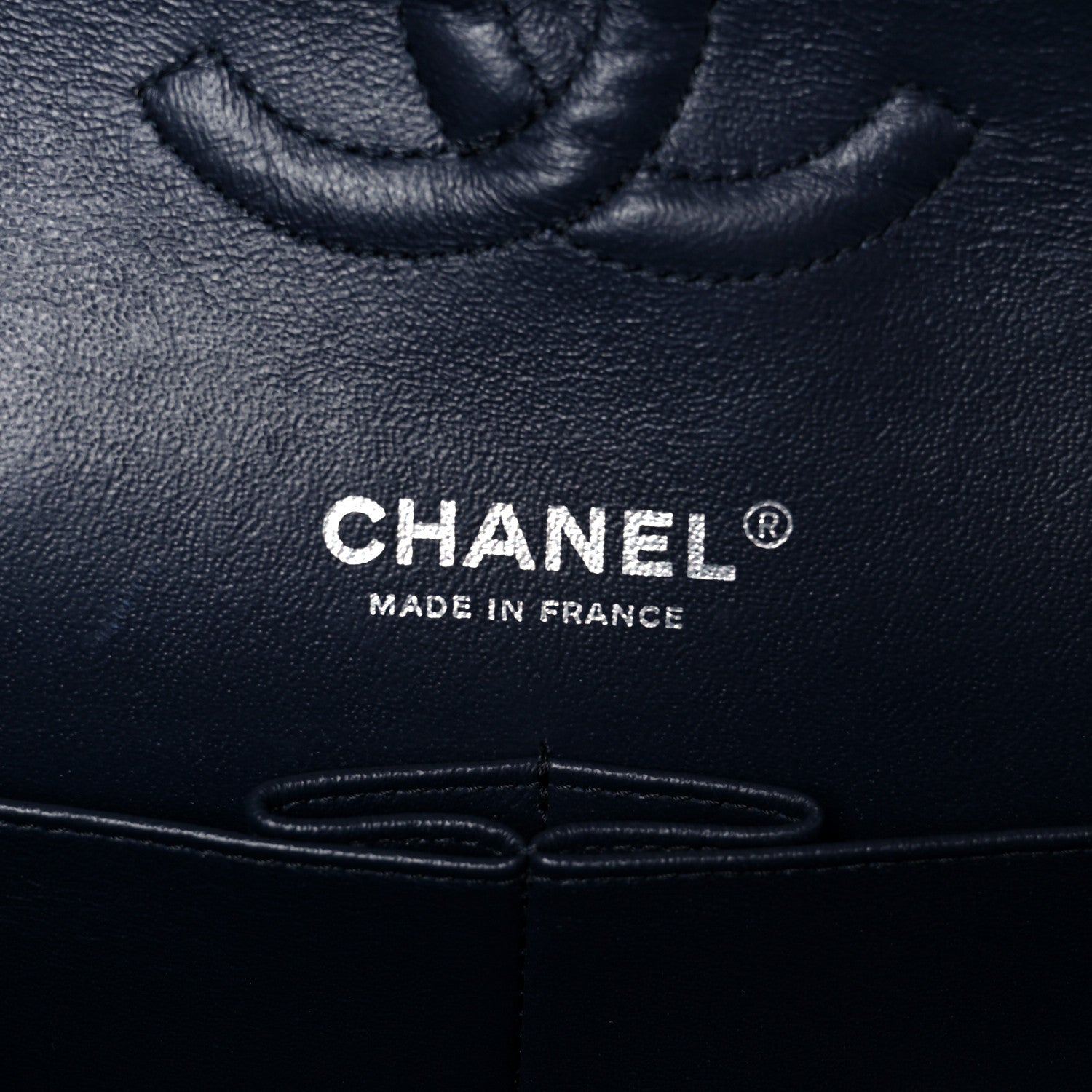 Chanel Caviar Quilted Medium Double Flap Navy 5 of 10