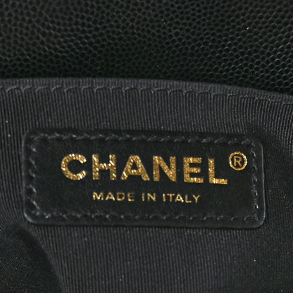 Chanel Caviar Quilted Medium Boy Flap Black 6 of 10