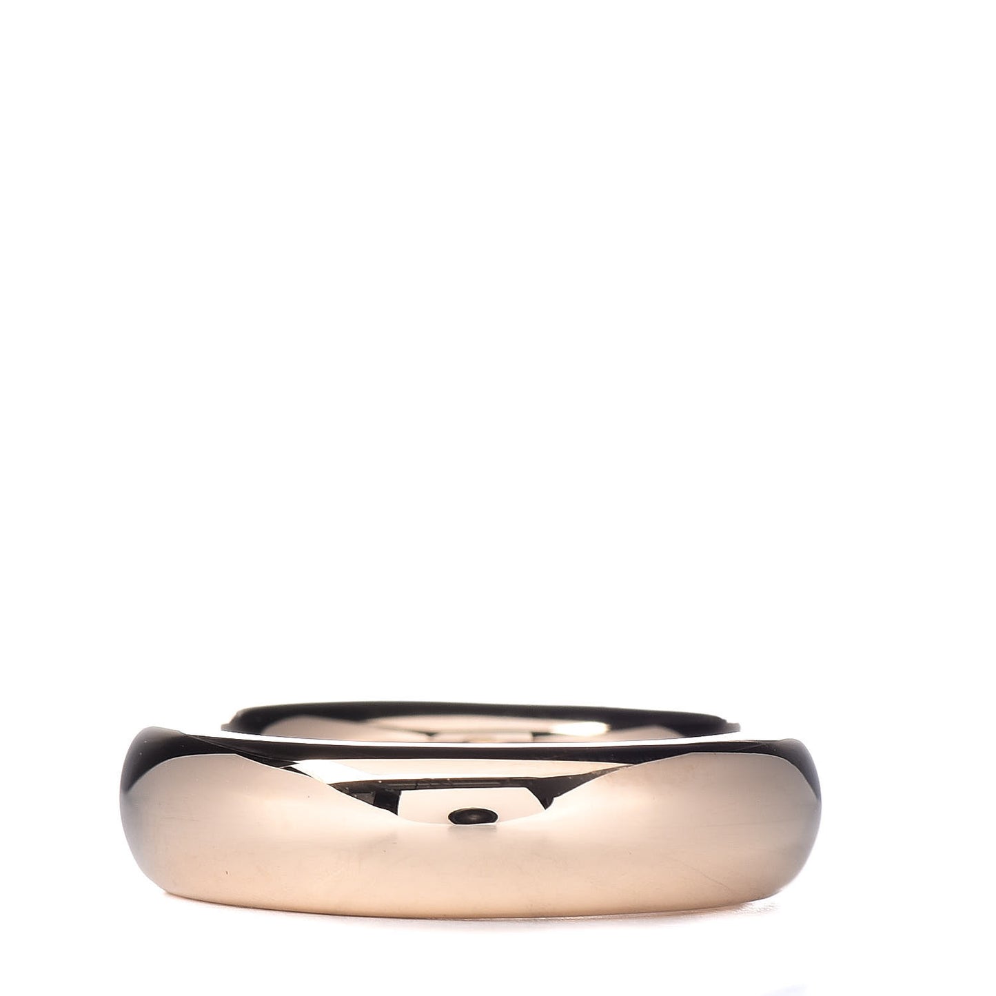 18K Yellow White Gold Heart Band Ring 48 4.5