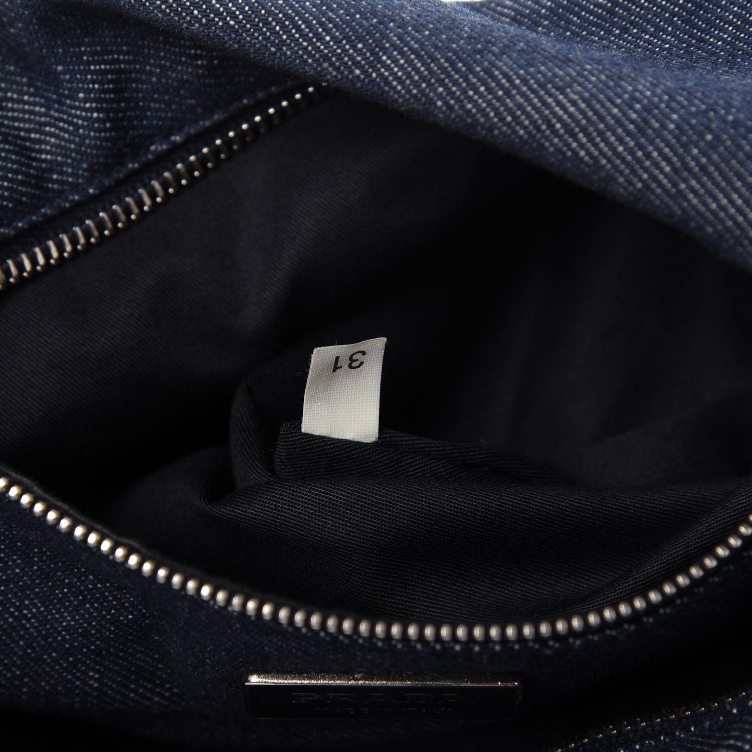 Prada Denim Shoulder Bag Bleu 9 of 10