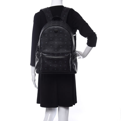 MCM Visetos Medium Side Studs Stark Backpack Black 2 of 9