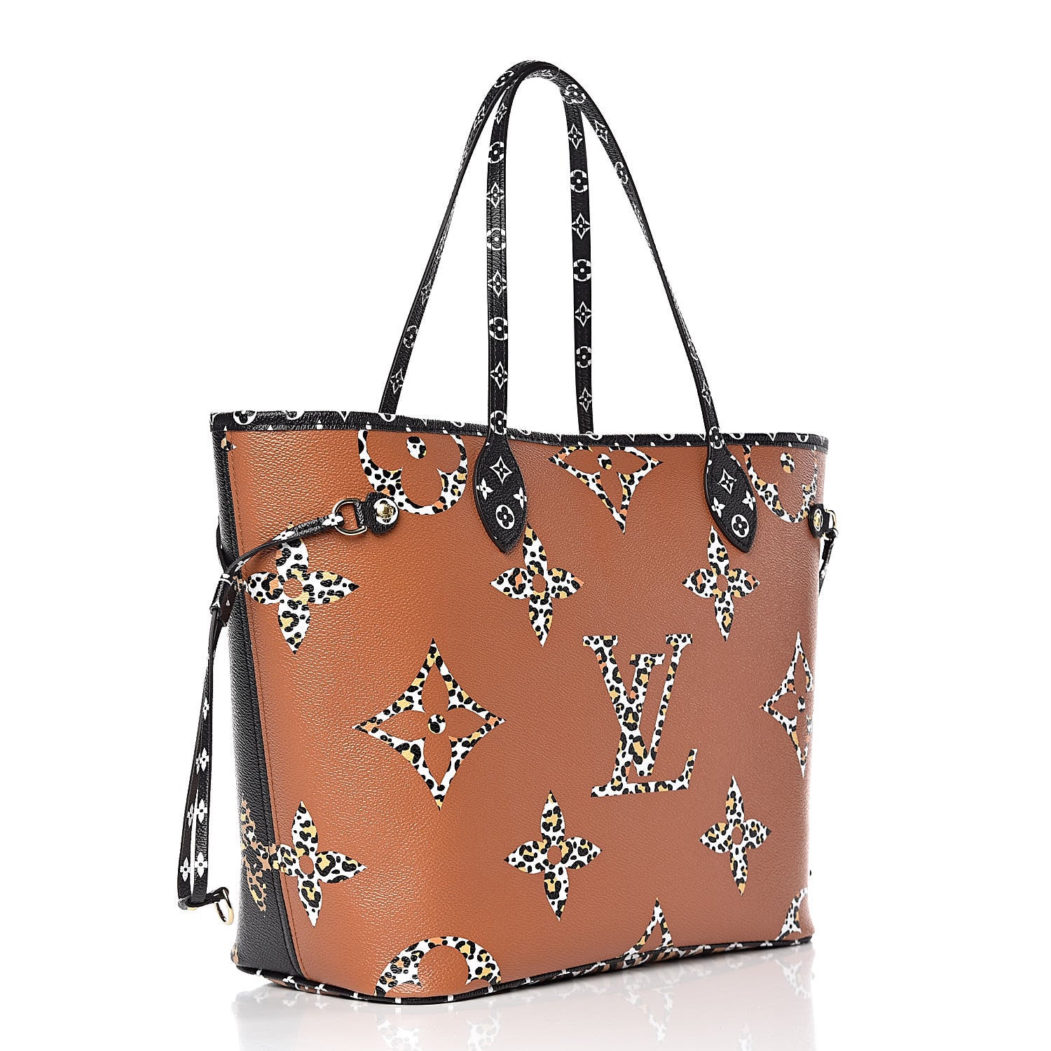 Louis Vuitton Monogram Giant Jungle Neverfull MM Black 4 of 11