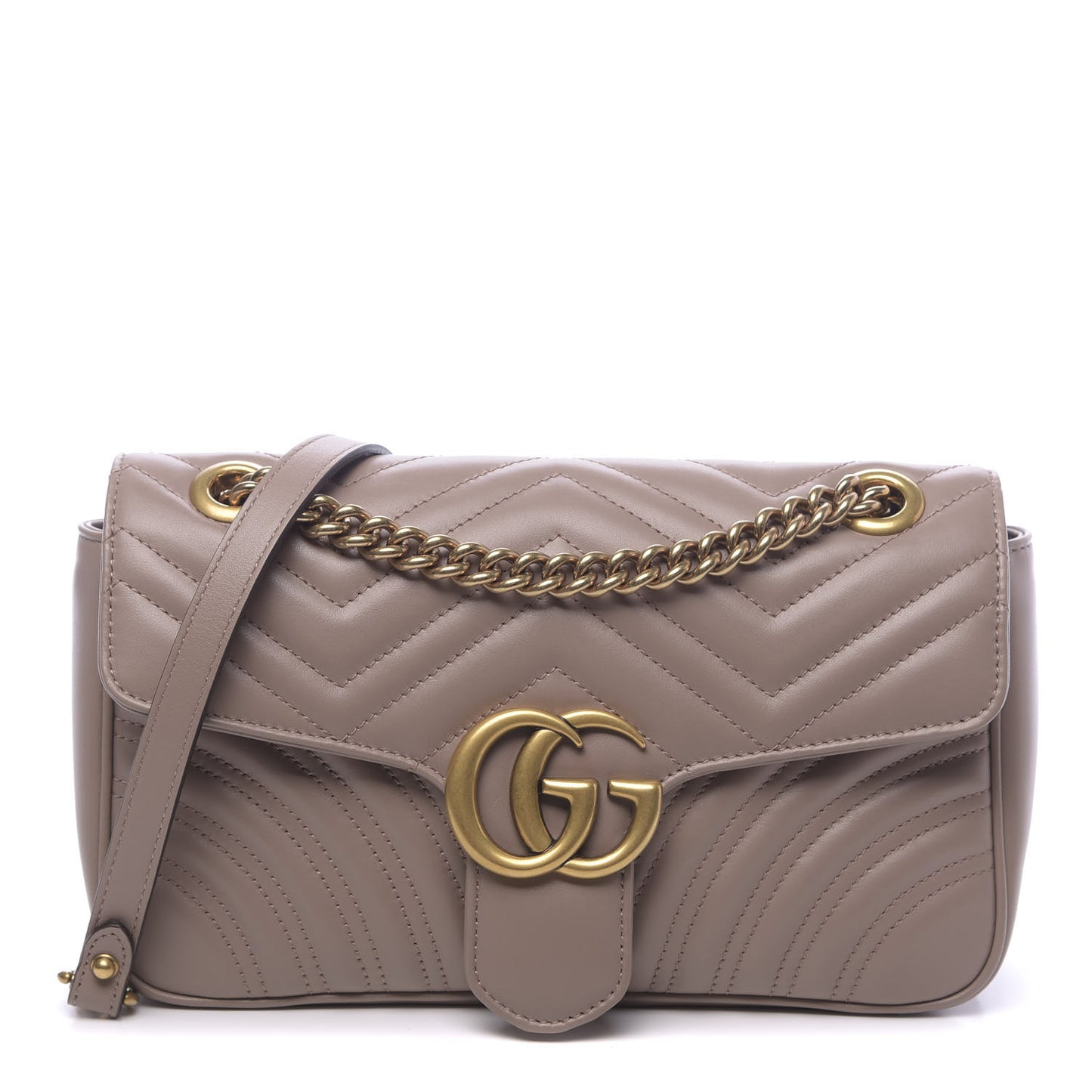 Calfskin Matelasse Small GG Marmont Shoulder Bag Porcelain Rose