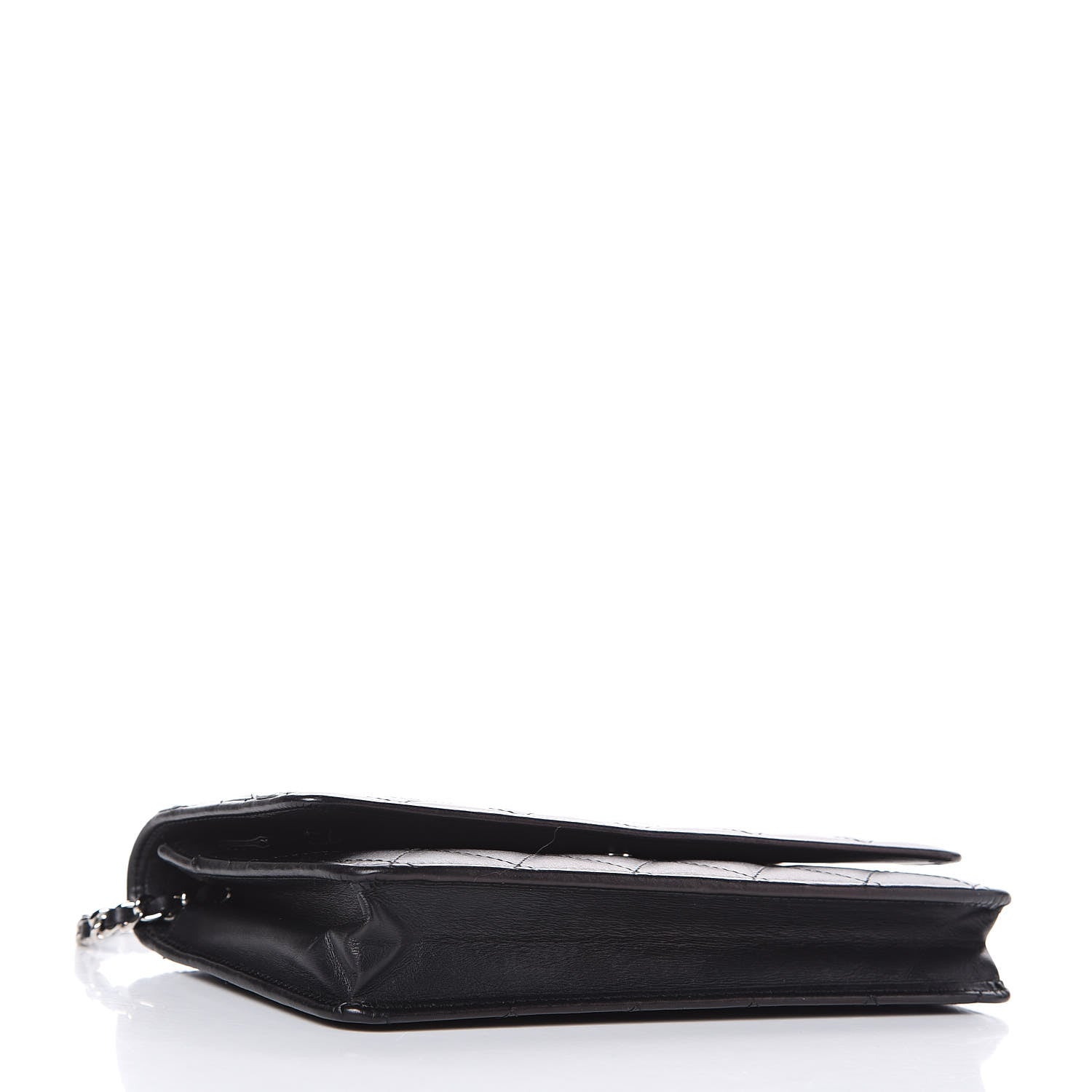 Chanel Calfskin Quilted Cambon Wallet On Chain WOC Black 4 of 13
