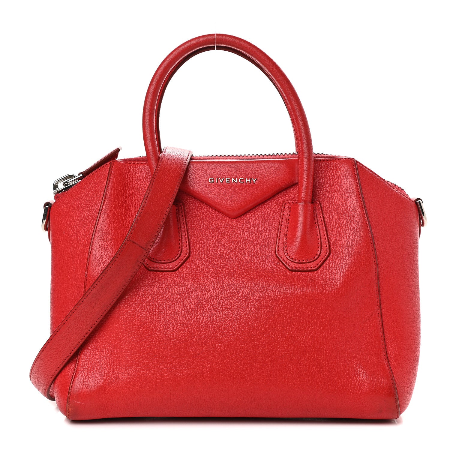 Givenchy Sugar Goatskin Small Antigona Red 1 of 19