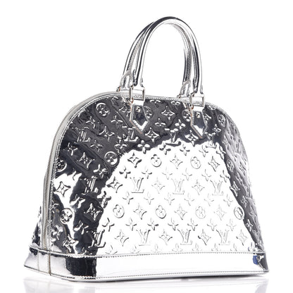Louis Vuitton Monogram Miroir Alma MM Silver 3 of 9
