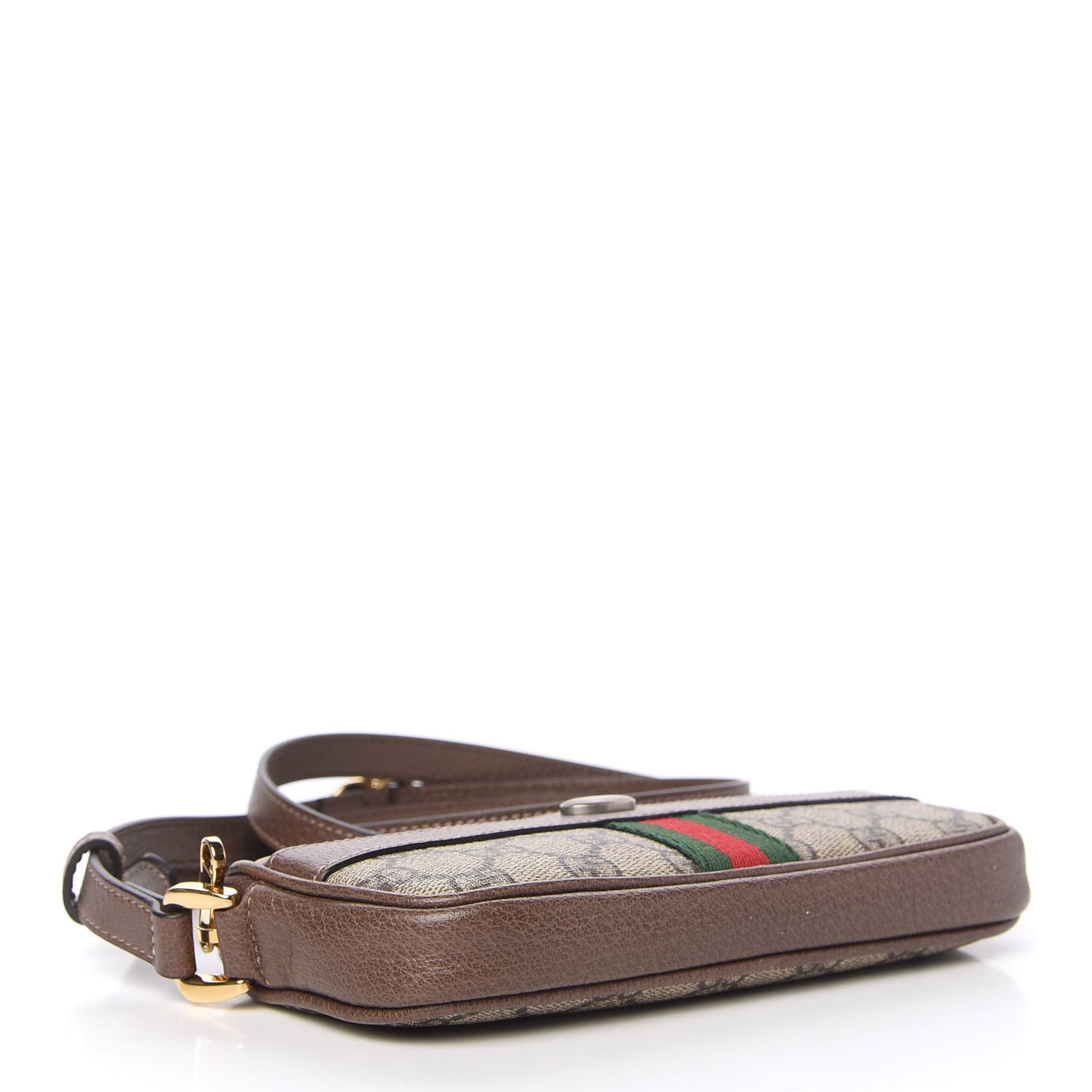 Gucci GG Supreme Monogram Web Mini Ophidia GG Bag Brown 4 of 11