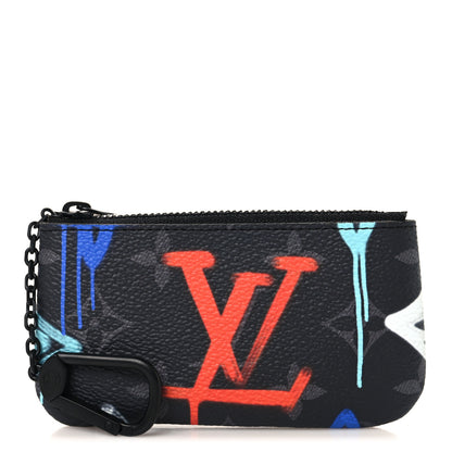 Louis Vuitton Monogram Eclipse LV Graffiti Key Pouch Multicolor 1 of 7