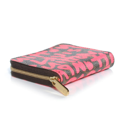 Louis Vuitton Monogram Graffiti Zippy Coin Purse Fuchsia 4 of 7