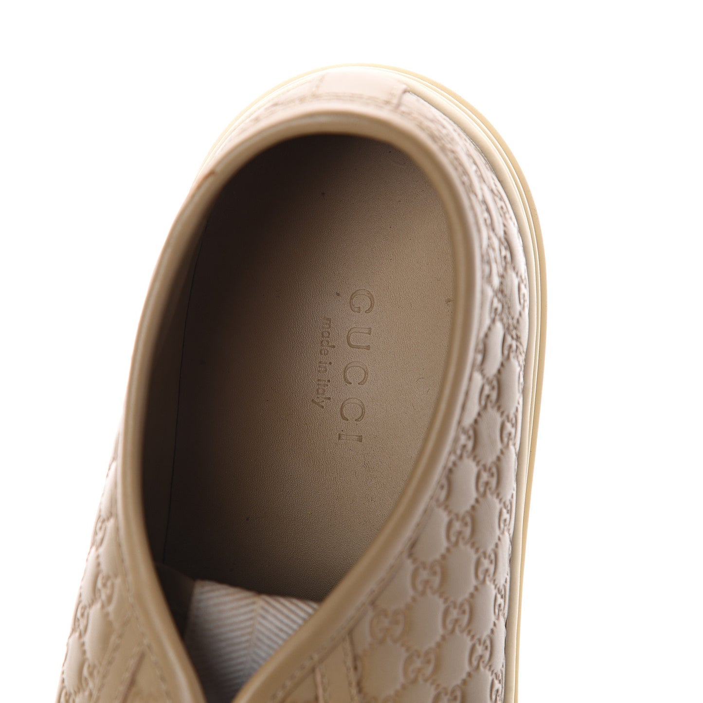 Microguccissima Womens Sneakers 39 Beige