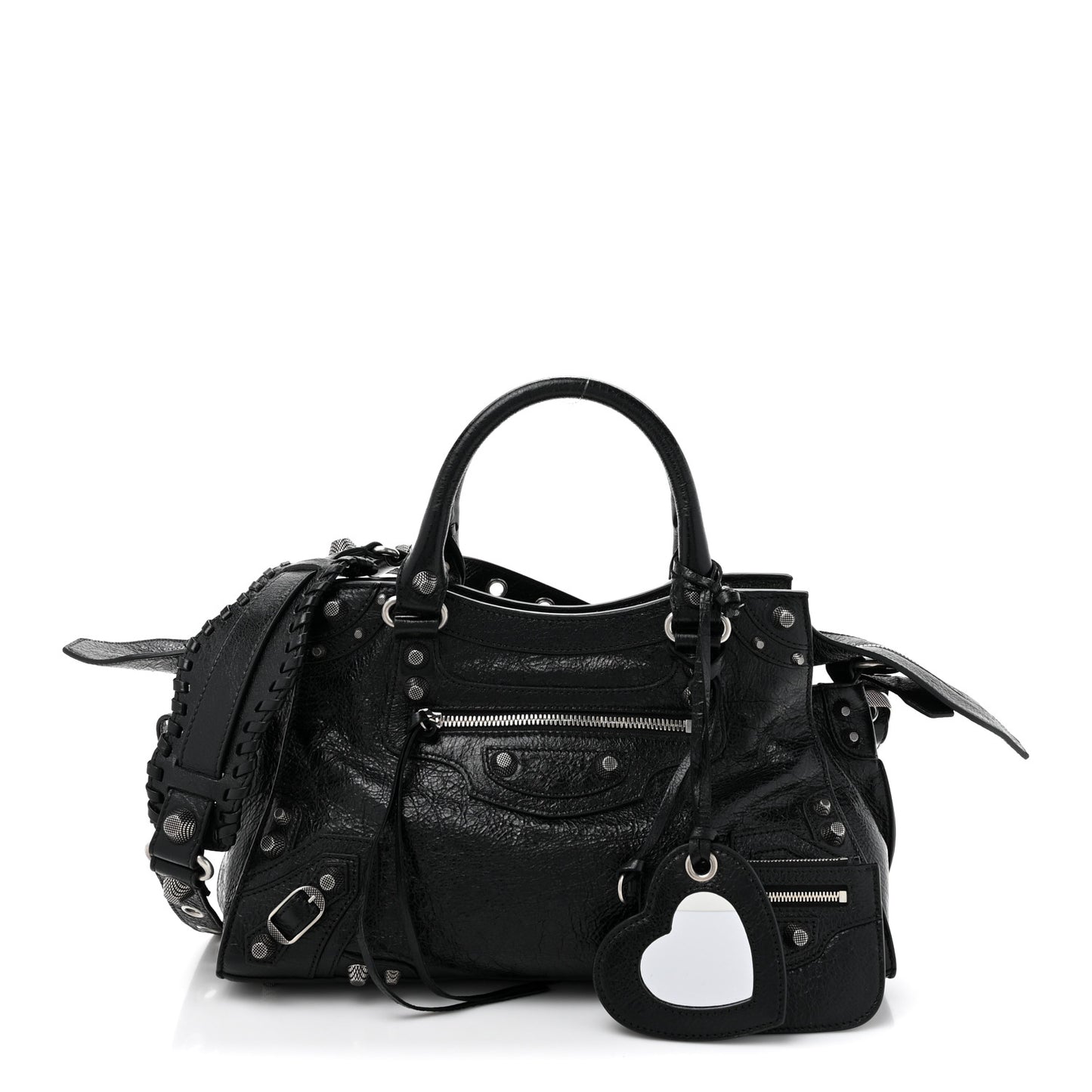 Agneau Arena Small Neo Cagole City Handbag Black