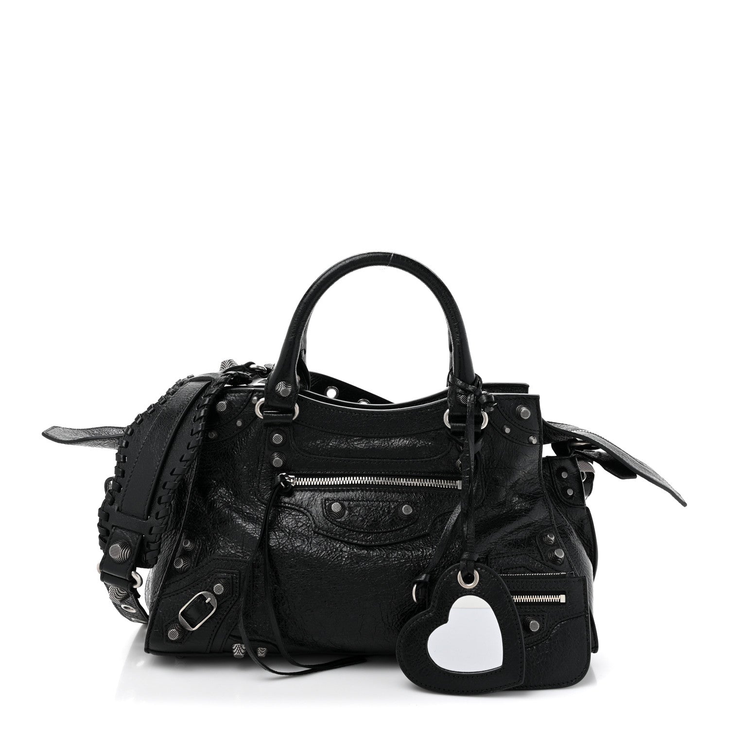 Balenciaga Agneau Arena Small Neo Cagole City Handbag Black 3 of 13
