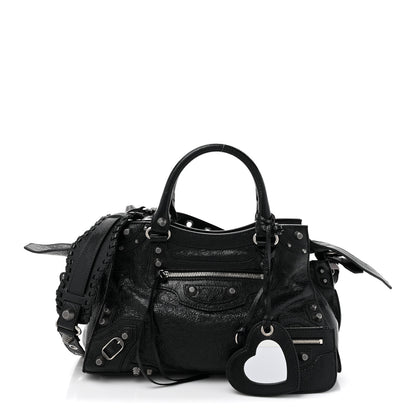 Balenciaga Agneau Arena Small Neo Cagole City Handbag Black 3 of 13