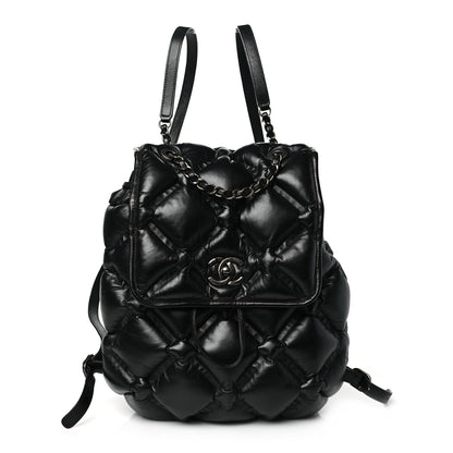 Chanel Calfskin Quilted Chesterfield Backpack Black 1 of 10