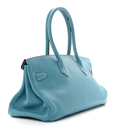 Hermes Togo JPG Shoulder Birkin II 42 Blue Jean 3 of 13