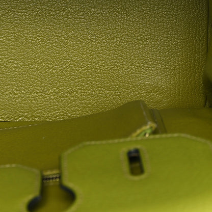 Hermes Chevre Mysore Birkin 30 Vert Anis 12 of 12