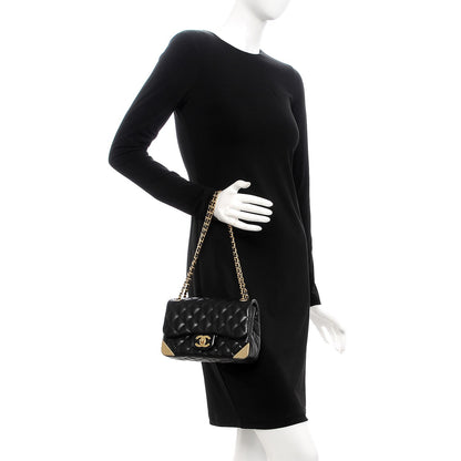 Chanel Calfskin Quilted Mini Rock The Corner Flap Black 3 of 8