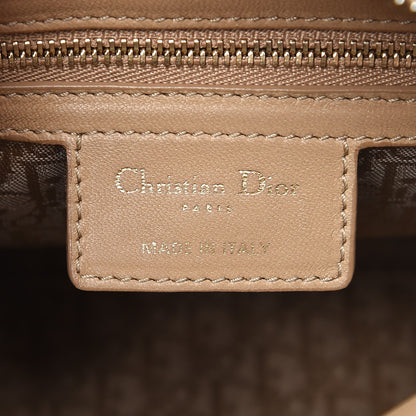 Christian Dior Lambskin Cannage Medium Lady Dior Beige 11 of 12