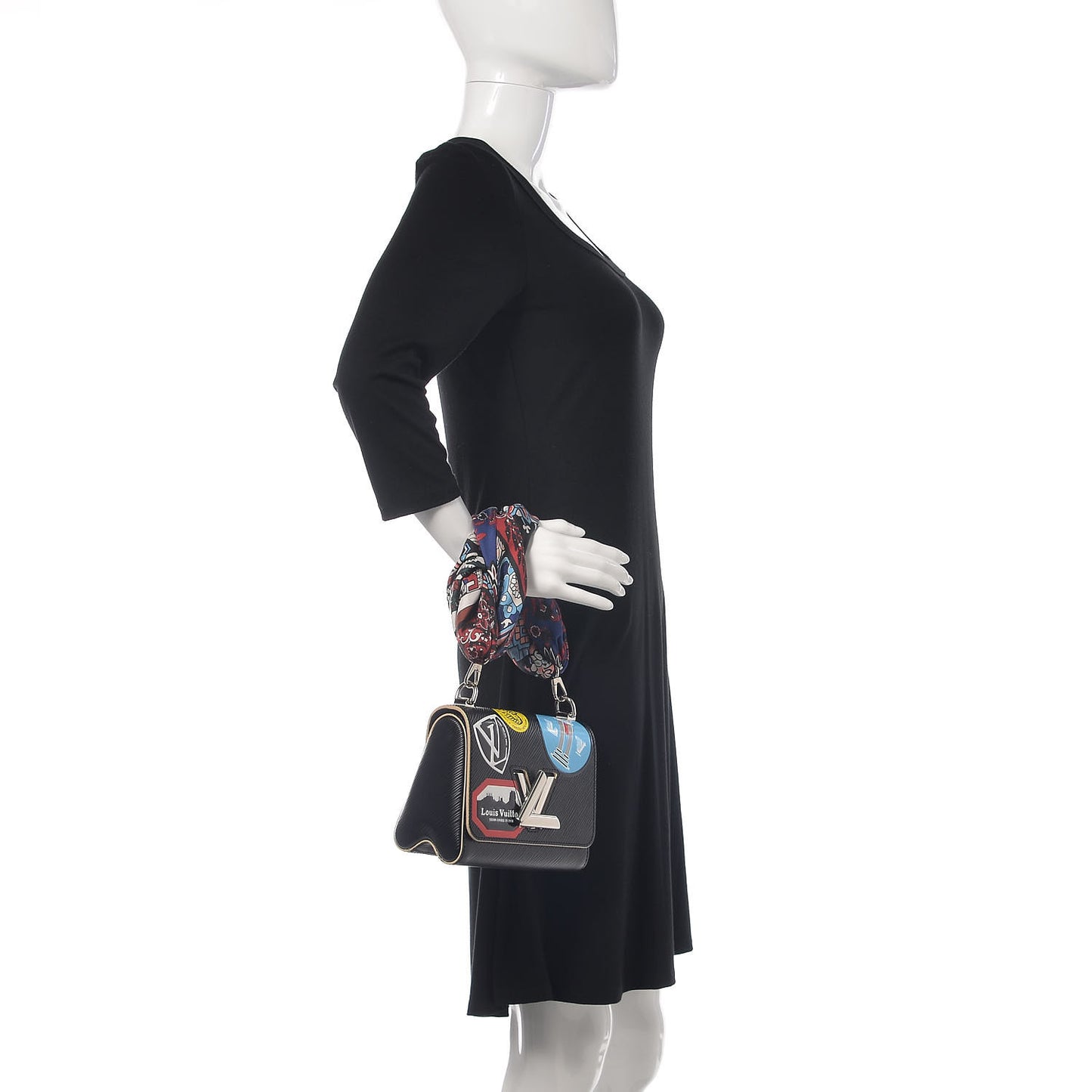 Epi World Tour Twist Shoulder Bag PM Black