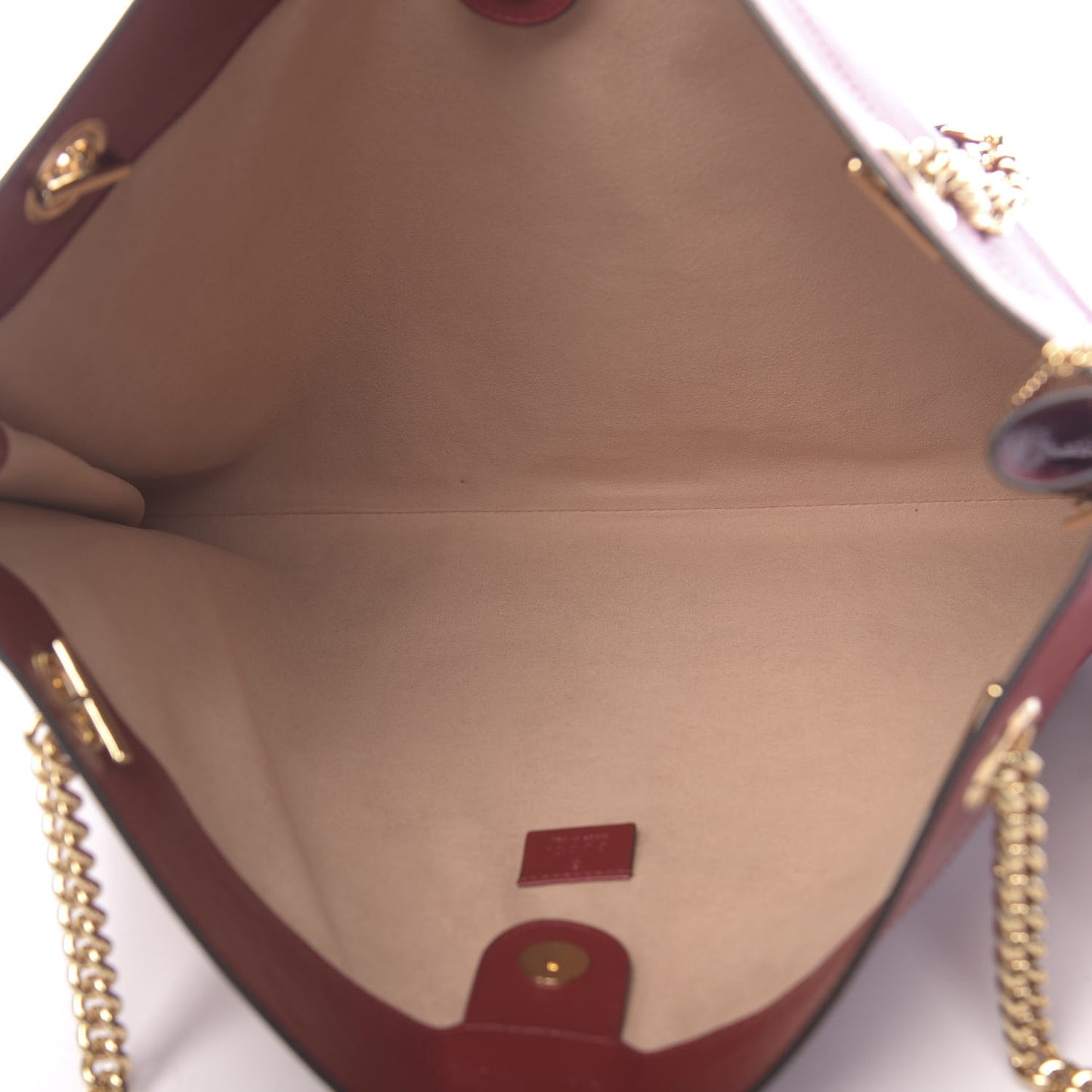Calfskin Large Rajah Chain Tote Romantic Cherry
