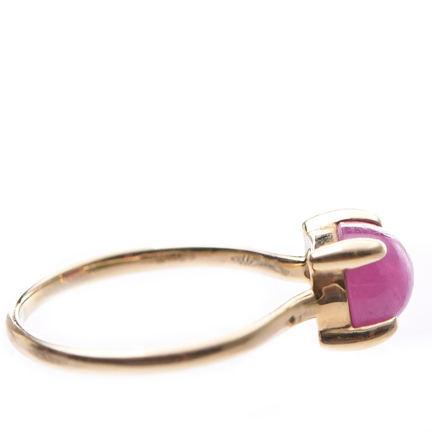 18K Yellow Gold Pink Tourmaline 7mm Paloma Picasso Sugar Stacks Ring 56 7.5