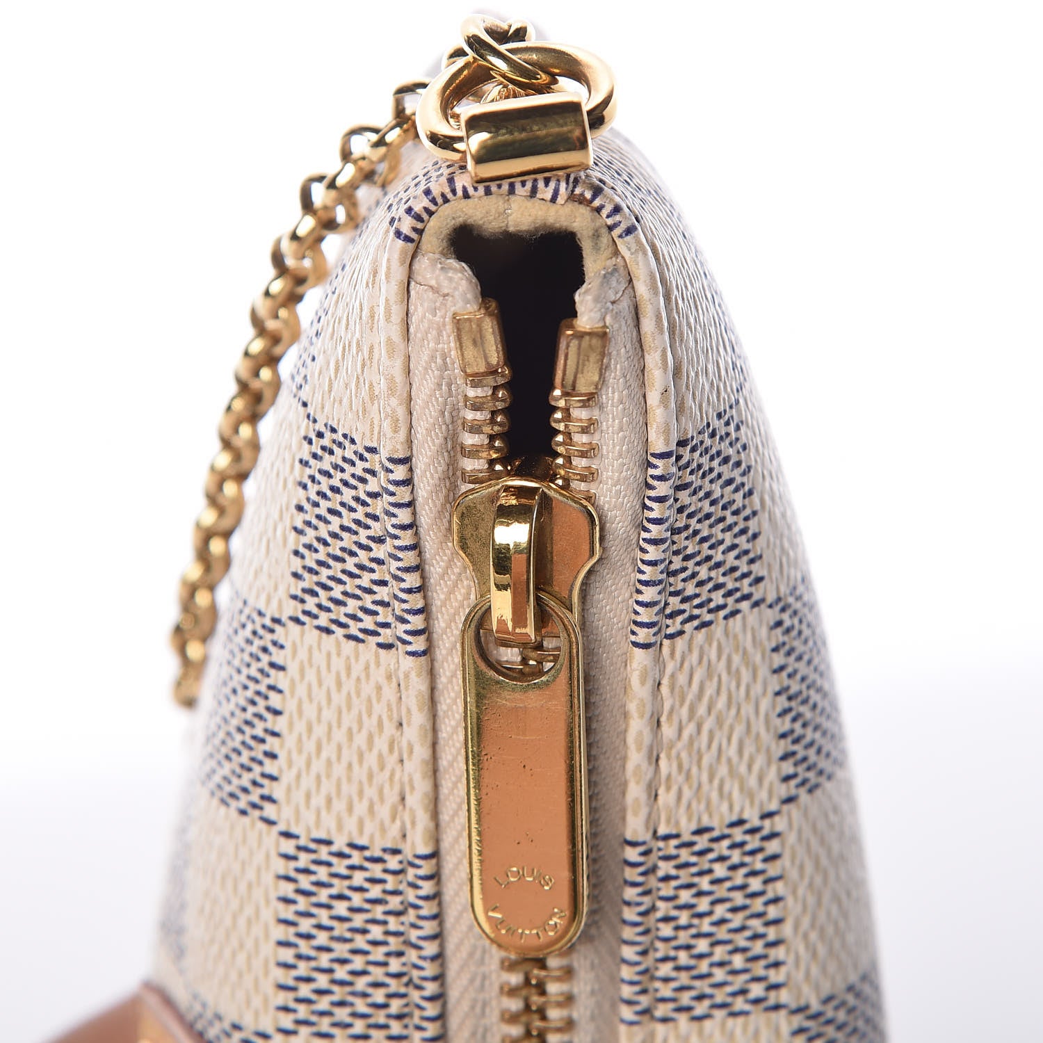 Louis Vuitton Damier Azur Pochette Milla MM 8 of 11