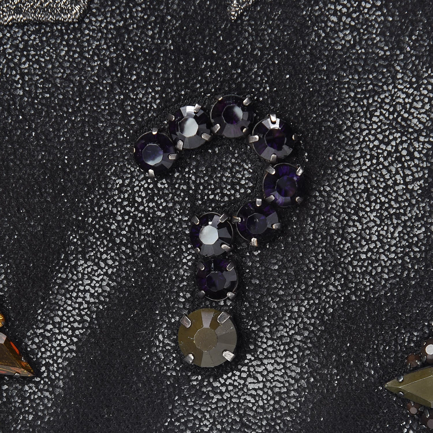 Stella McCartney Shaggy Deer Crystal Falabella Clutch Black 13 of 16