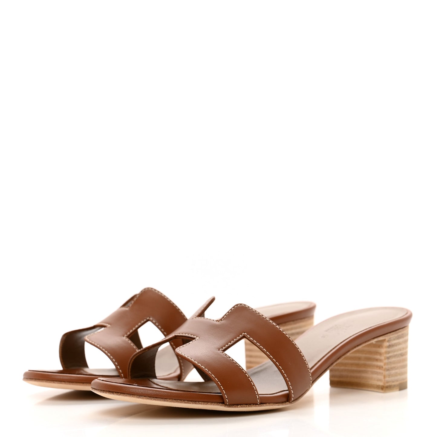 Calfskin Oasis Sandals 36 Gold