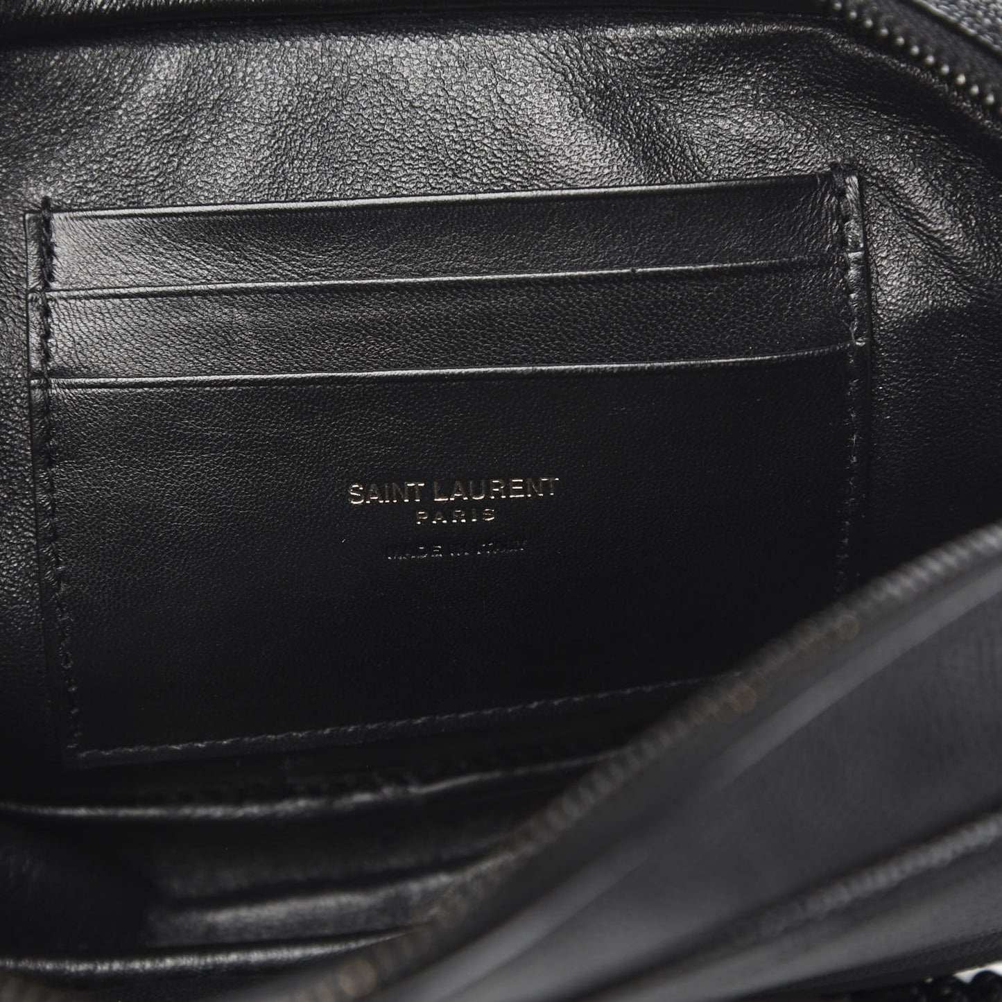 Grain De Poudre Matelasse Monogram Mini Lou Camera Bag Black