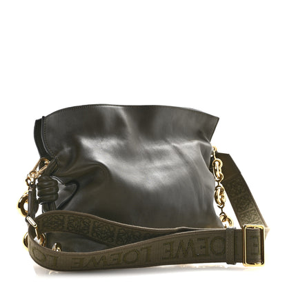 Loewe Mellow Nappa Medium Donut Chain Flamenco Knot Clutch Dark Khaki 3 of 12