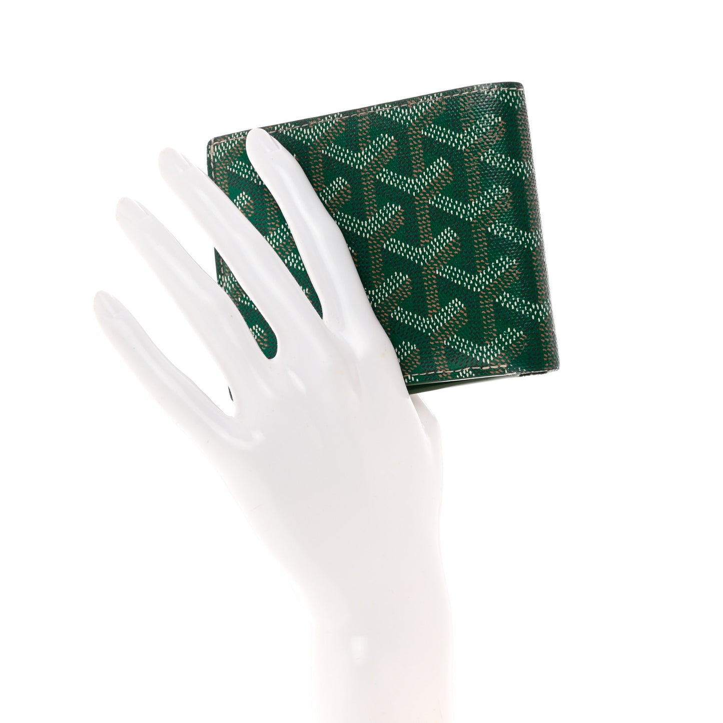 Goyardine Bi-Fold Victoire PM Wallet Green